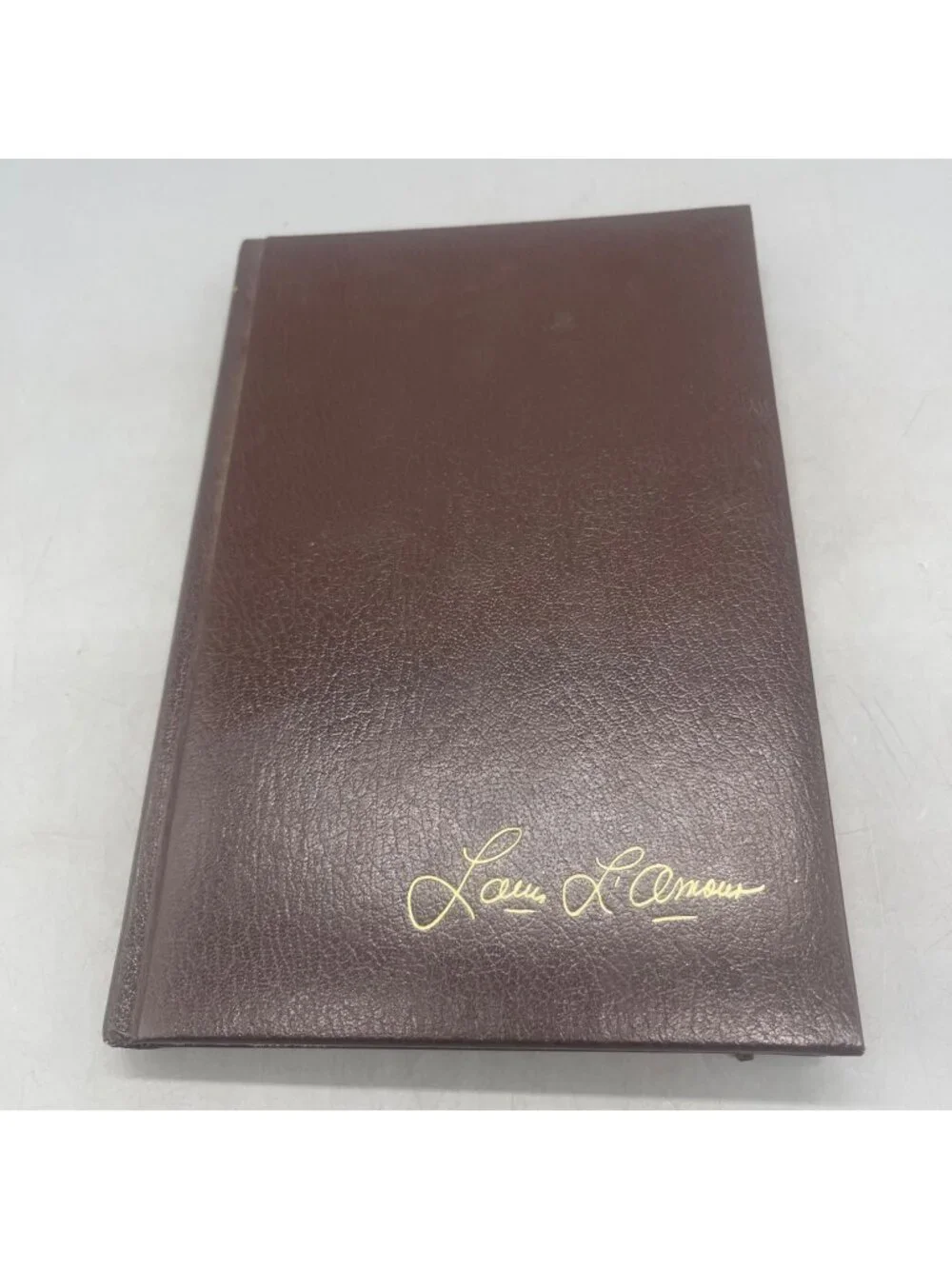 Kid Rodelo By Louis LAmour Brown Leather Hardcover 1986 Bantam Edition READ